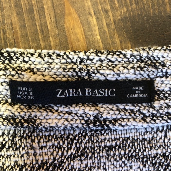 Zara Basic Asymmetrical Ruffled Angled Hemline Skirt - Picture 6 of 8